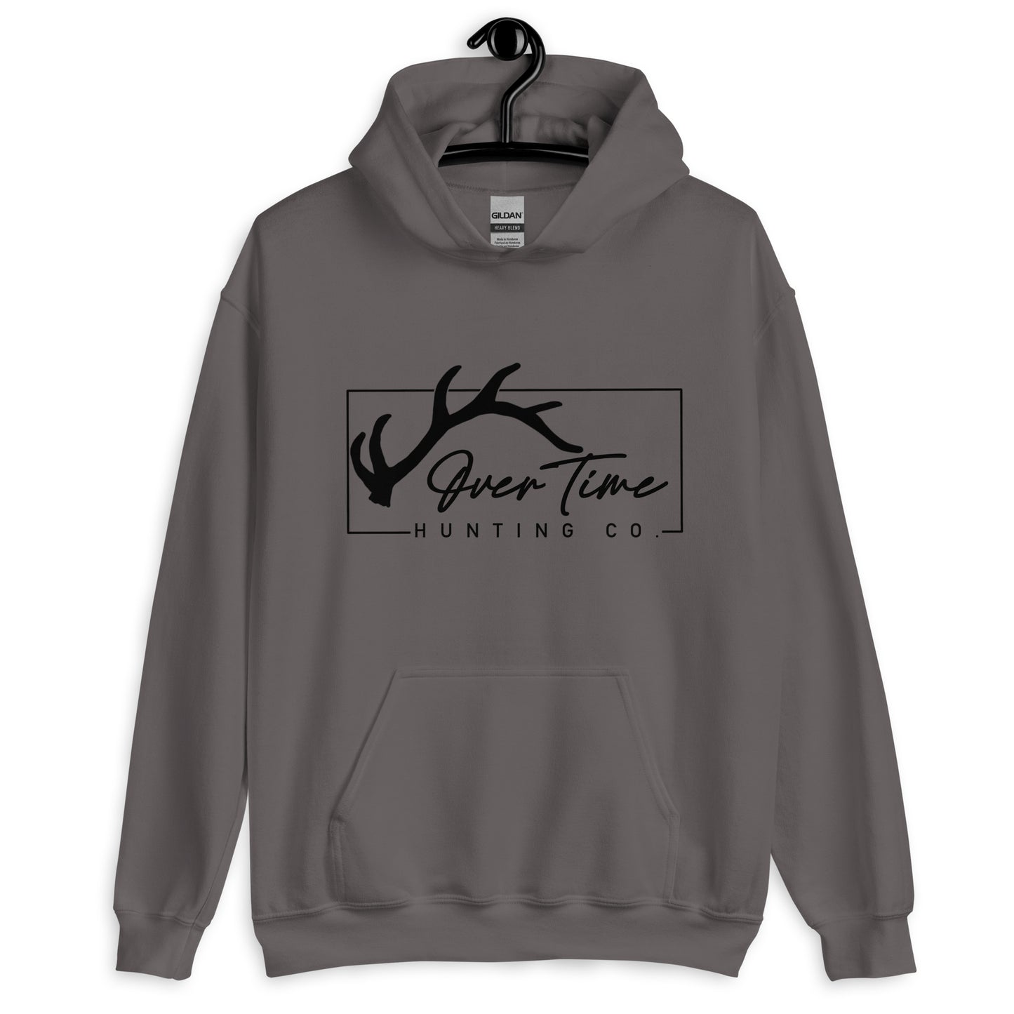 OverTime Hunting Co. Dark Grey Box Logo Hoodie